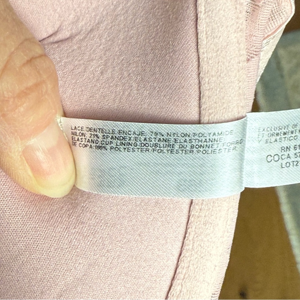 NWT B. Tempt’d by Wacoal Pink Lace Padded Front Close Push Up Racer Back Bra 38D - Picture 9 of 10